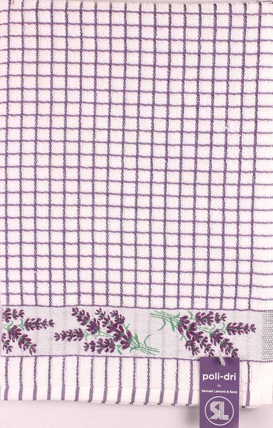 Samuel Lamont Poli Dri Lavender Sprigs  tea towel Code:TT-706JLAV.